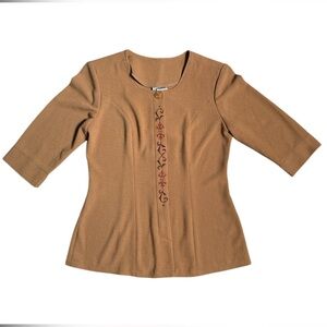 Hanh Tan Women's 3/4 Sleeve Top Size 10